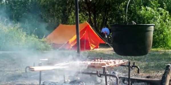 Cocinar en el camping