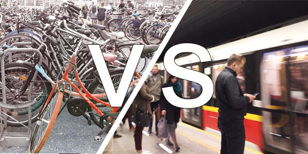 Europa: comprar bici vs. usar transporte público
